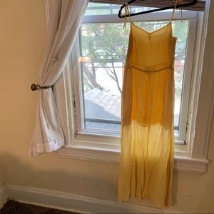 Reformation yellow maxi dress
